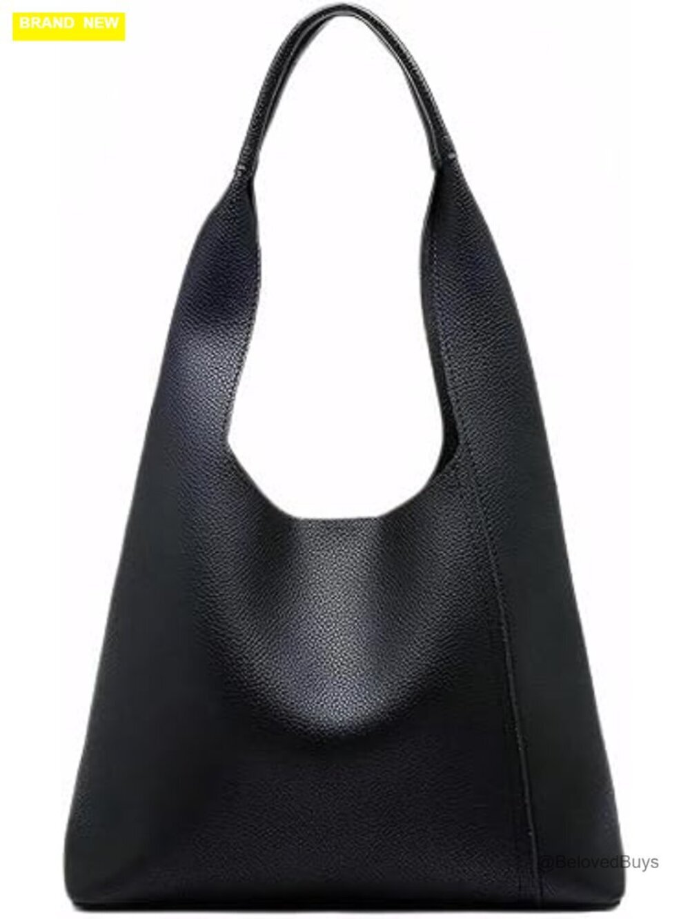 Vegan Leather Slouchy Hobo Bag Large Tote Shoulder Purse with Wallet